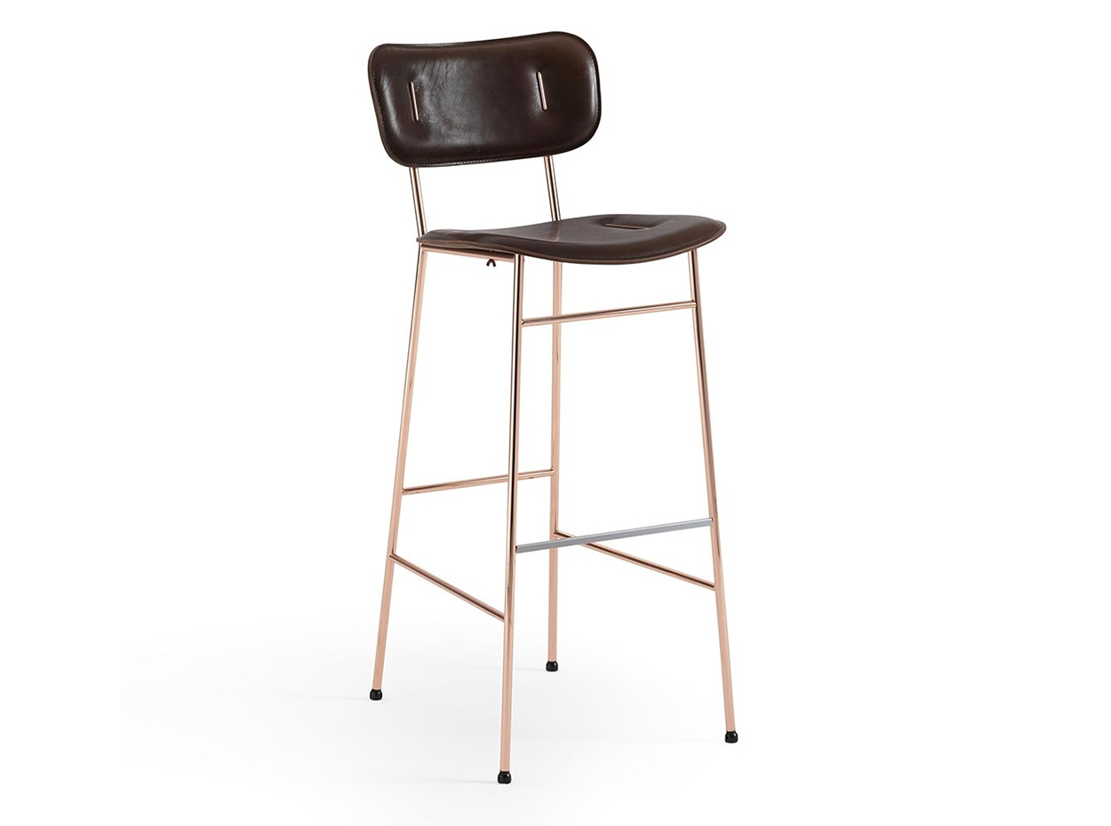 Piuma Bar Stool Leather