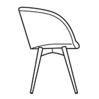 R: Cone Wood Legs
