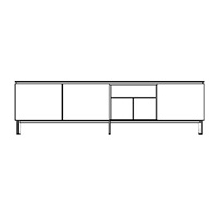 Two Doors/Shelves/Door