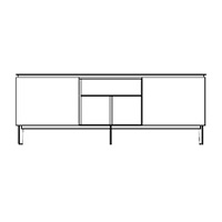 Door/Shelves/Door