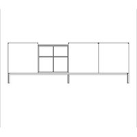 Door/Open Shelving Space/Door/Door