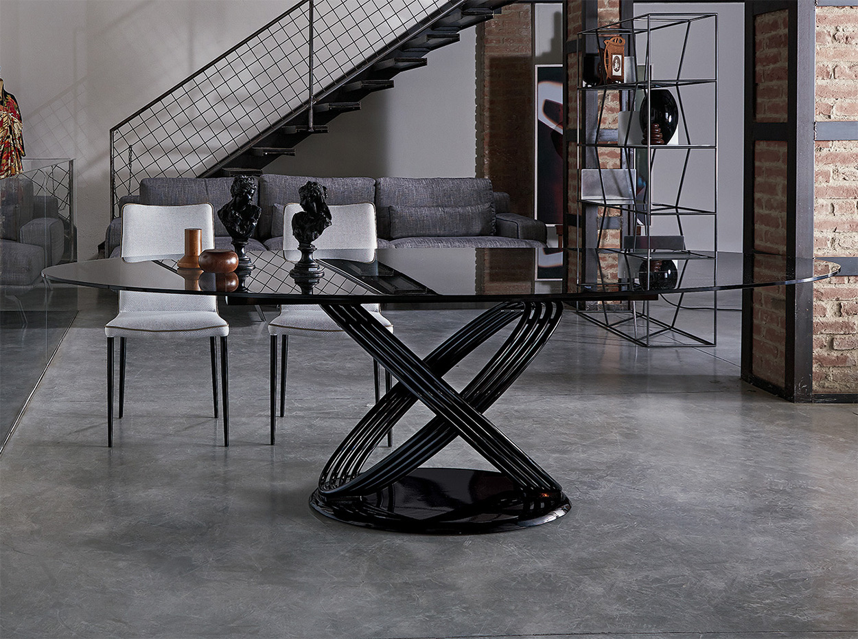 Fusion Oval Dining Table by Bontempi 04