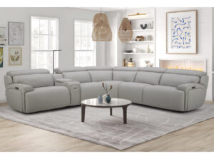 6095B Sectional in Grey 1