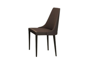Moderna Dining Chair in Taupe with Grey legs 1