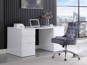 Modern White Desk 6903 by Chintaly 1