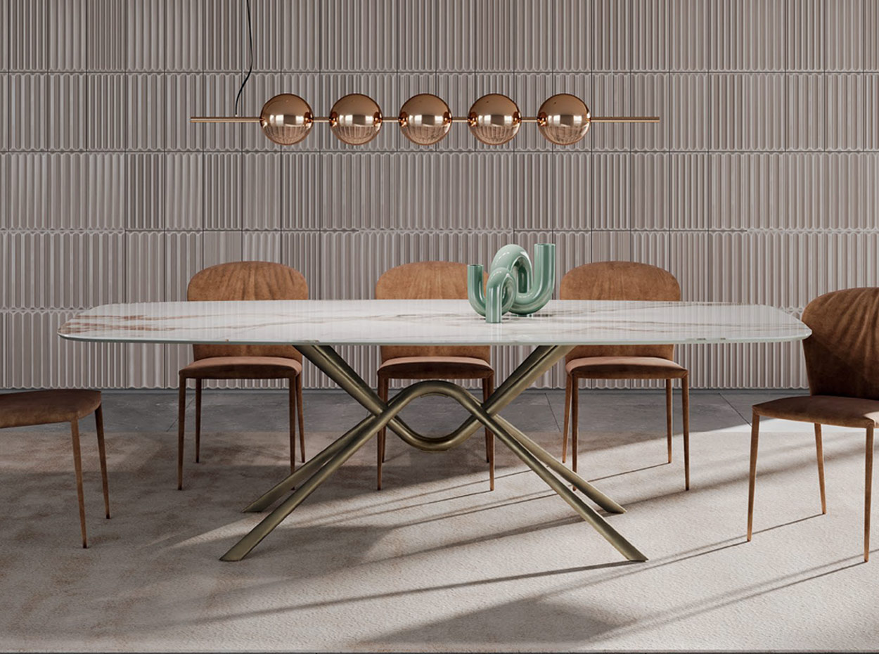 Hunter Barrel Dining Table by Bontempi 1