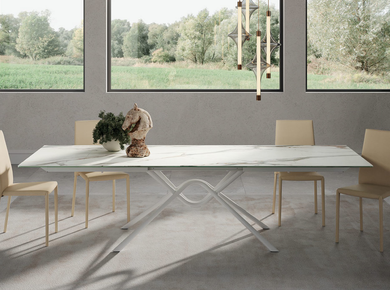 Hunter Rectangular Extensions Dining Table by Bontempi