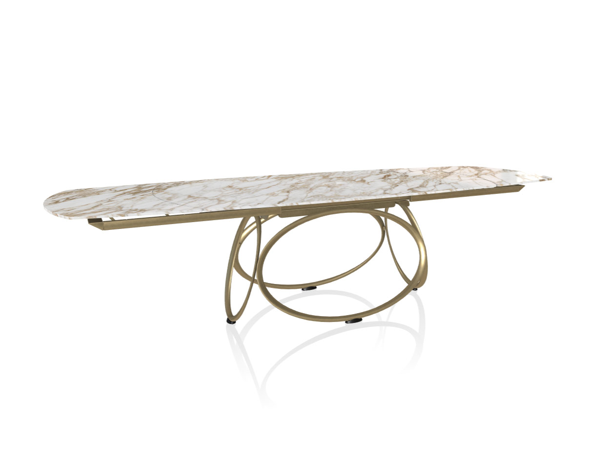 Louis Barrel Extensions Ceramic Dining Table by Bontempi 1