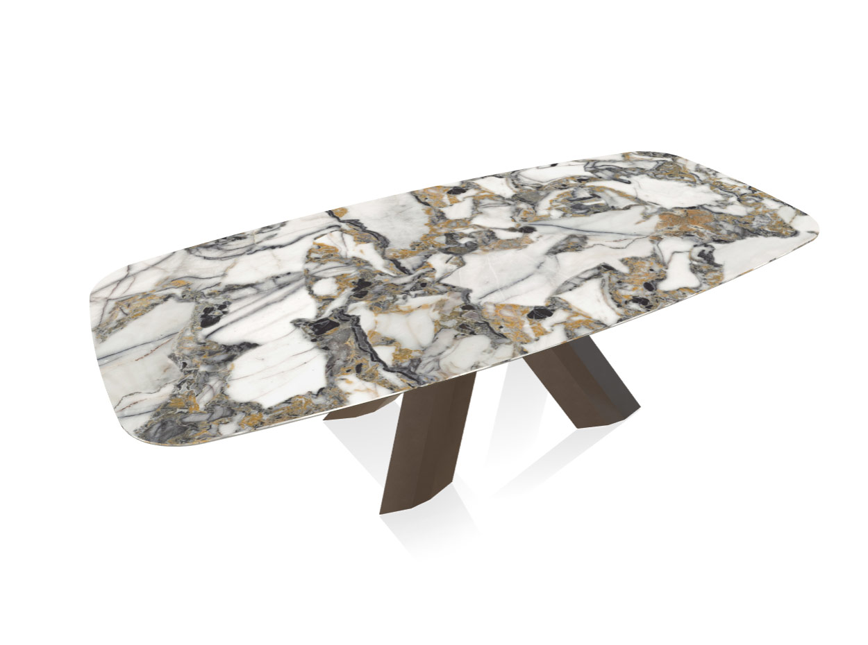 Menhir Ceramic Barrel Dining Table by Bontempi 3