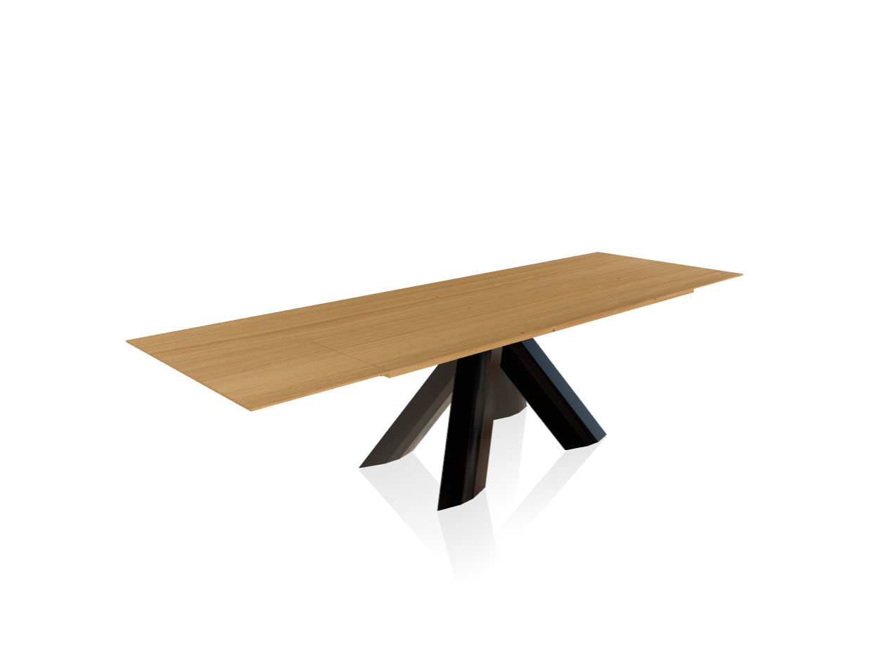 Menhir Wood Extension Rectangular Dining Table 3