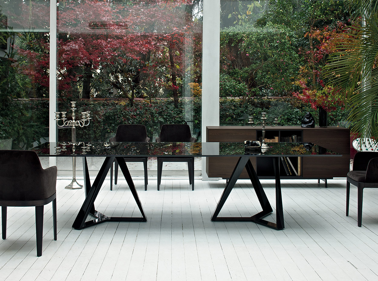 Millennium Glass Rectangular Dining Table 1