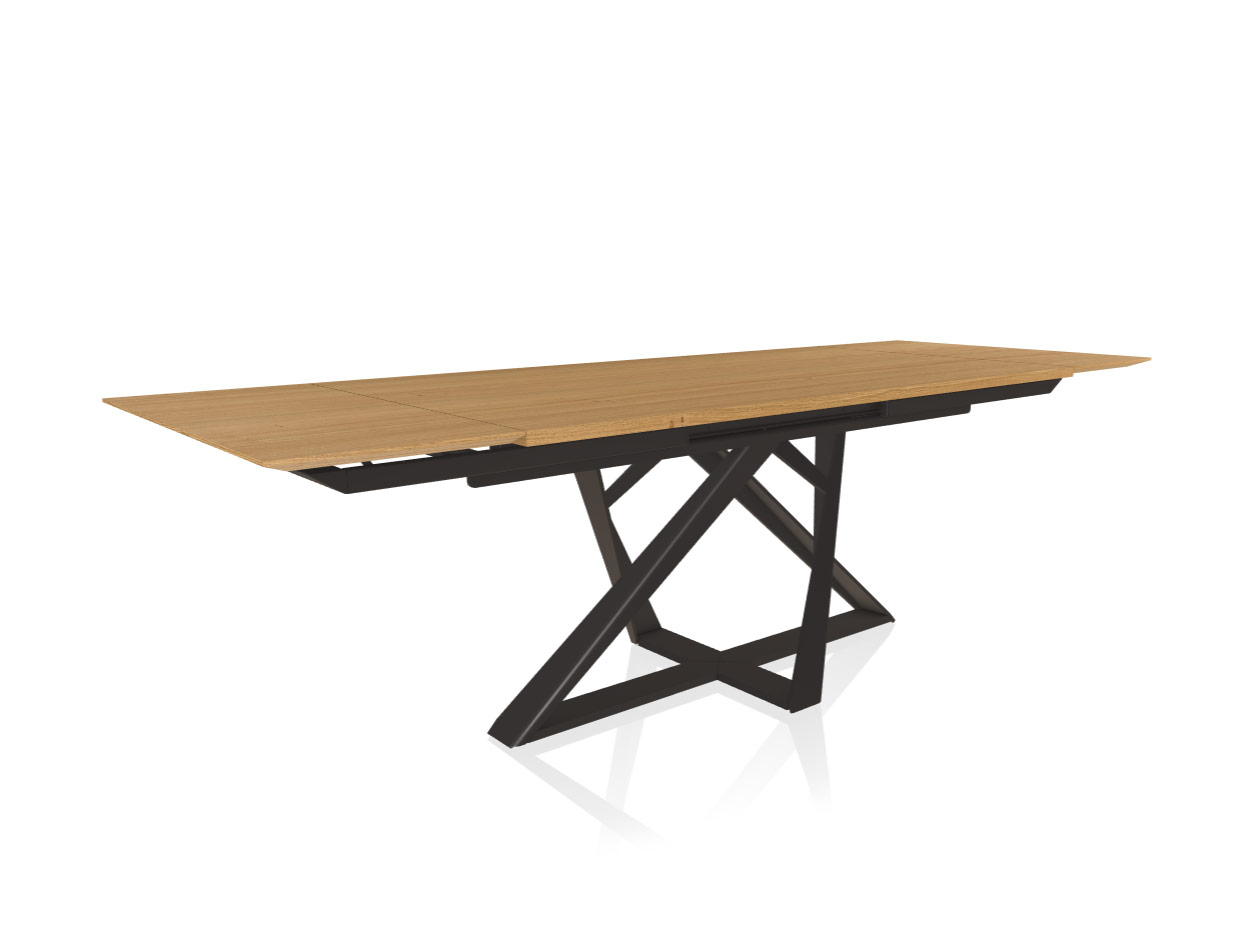 Millennium Rectangular Wood Extension Dining Table 1